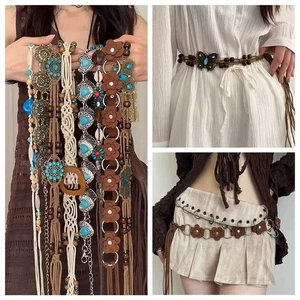 Butterfly Tassel Bohemian Belt Alloy Belt Chain Waist Chain Dress Decoration - Picture 1 of 34