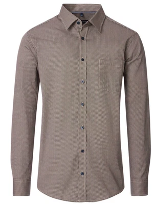 Casa Moda Club Couture Men's Casual Fit Leisure Geometric Shirt Size L NWT - Image 1 of 4