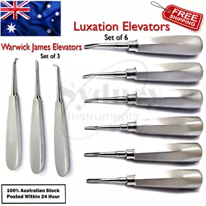 9PCS Luxation Elevators Tooth Root Luxating PDL Extraction Dental Instruments - Bild 1 von 3