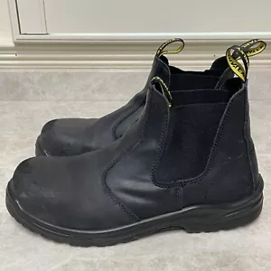 STANLEY Boots Men's 12 Black Dredge Soft Toe Industrial Construction Work Ankle - Picture 1 of 11