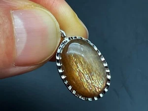 Colgante de piedra solar lluvia de meteoros arco iris Reiki curación A011611 - Imagen 1 de 7