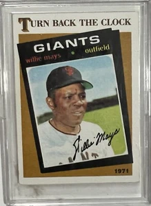 1986 Topps Now Turn Back the Clock - #403 Willie Mays - Picture 1 of 2