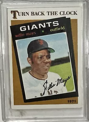 1986 Topps Now Turn Back the Clock - #403 Willie Mays - Image 1 of 2