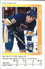 1991-92 (BLUES) Panini Stickers #32 Dave Lowry