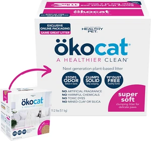 ökocat Super Soft Natural Wood Clumping Litter for Delicate Paws, Medium (Packag - Picture 1 of 6