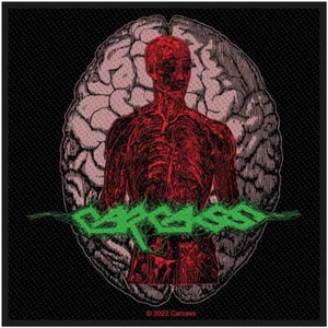 CARCASS CABEZA WOVEN SEW ON WOVEN PATCH OFFICIALLY LICENSED PATCH - Imagen 1 de 7