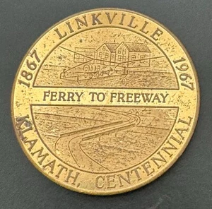 Klamath Falls Oregon Linkville GF 1967 1 buck token comercial o ferry a autopista  - Imagen 1 de 2
