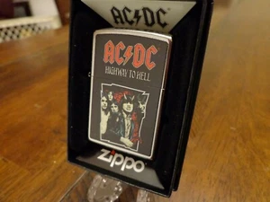 AC/DC HIGHWAY TO HELL ZIPPO LIGHTER MINT IN BOX - Picture 1 of 3