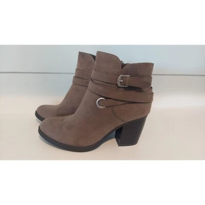 Botas al tobillo Style & Co. Zolaa de gamuza sintética con tacón ancho para mujer/NUEVAS SIN CAJA, talla 5,5 M Foto 1 de 4