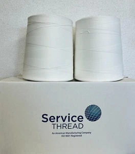 Service Thread 12/5 Poly Thread for Ind. Sewing Machines & Systems 2-20lb cones - Picture 1 of 4