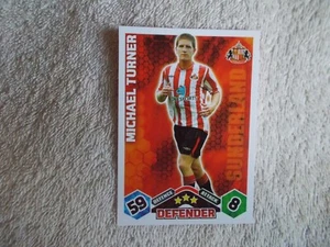 Match Attax 2009/10 football "MICHAEL TURNER" Sunderland Trading Card - Picture 1 of 2