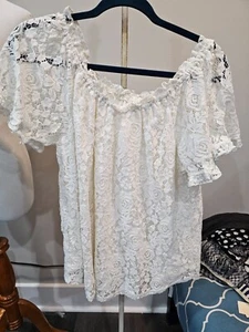 Maurices White Lace accent size L - Picture 1 of 6