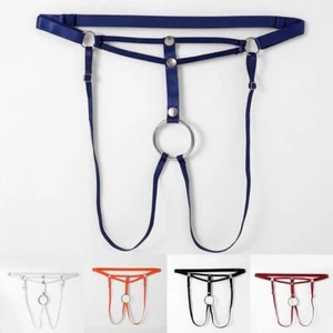 Slip intimo uomo classico senza cavallo perizoma lingerie uomo foro O ring - Foto 1 di 39