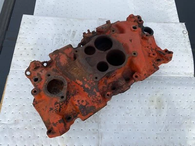 1975-1978 Chevrolet Corvette 4-Barrel Intake Manifold 346249 Cast Iron Foto 1 de 4