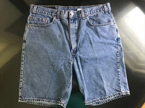Pantalones Cortos Jean Para Hombre Vintage Años 80 90 Levi's 505 Denim EE. UU. Talla 36 Lavado Medio - Imagen 1 de 11