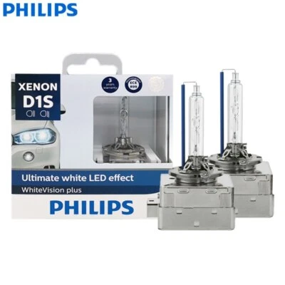 Philips D1S WhiteVision Plus 35W HID Xenon Car Headlight Auto Bulb 5000K White - Image 1 of 4