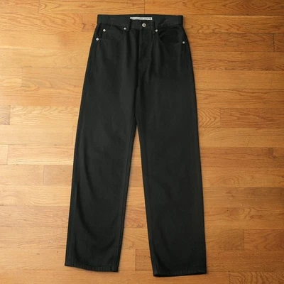 Alexander Wang Mid Rise Relaxed Fit Straight Leg Denim Jeans Size W24 M28 Cotton - Image 1 of 4