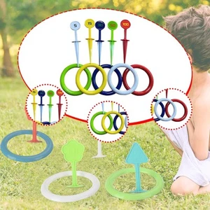 Kids Rings Toss Game Tossing and Active Play Set for Garden Outdoor Birthday - Picture 1 of 6