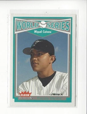 2004 Fleer Tradition #4 Miguel Cabrera (World Series) Marlins - Image 1 of 2