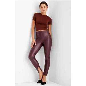 Leggings A New Day para mujer de imitación de cuero púrpura XS nuevos con etiquetas - Imagen 1 de 5