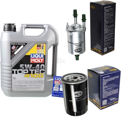 INSPEKTIONSKIT FILTER LIQUI MOLY ÖL 5L 5W-40 für VW Golf VI 5K1 1.6 1K1 5M1 - Bild 1 von 4