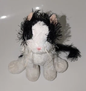 Ganz Webkinz Black and White Cat Plush Stuffed Animal Toy | NO Code - Picture 1 of 6