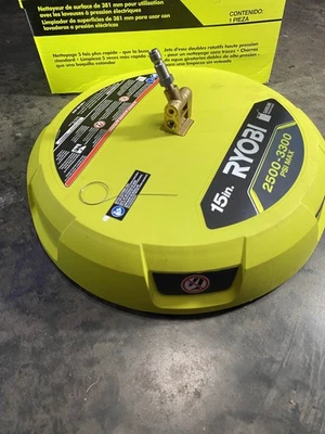 Ryobi 15'' 2500-3300PSI Surface Cleaner attachment for gas pressure washers.