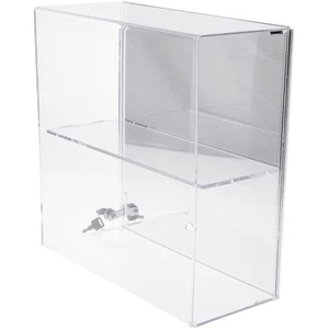 Estuche de Bloqueo Acrílico Plymor, Parte Trasera Deslizante, 1 Estante, Espejado 16.5" x 16.25" x 7" - Imagen 1 de 1