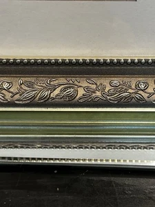 Vintage Gold & Rose Gold 10x8 Picture Frame Fits 5x7 w/ Mat Floral Ornate - Picture 1 of 12