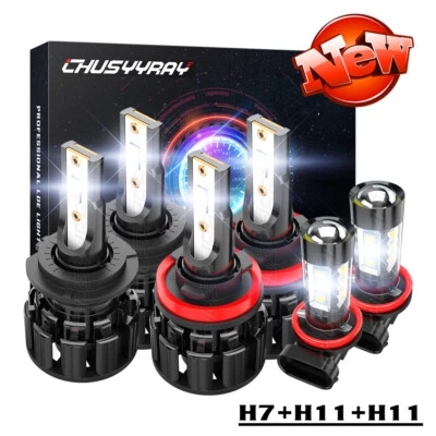 Para Para Kia Cadenza 14 2015 2016 faros delanteros Hi + Lo Beam + luces antiniebla - Imagem 1 de 4