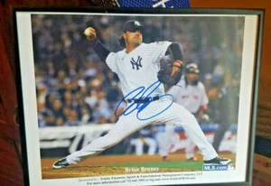 New York Yankees Brian Bruney Signed Autographed Framed Picture 8.75" x 11.25" - Picture 1 of 2