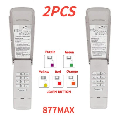 877MAX 878MAX Wireless Keypad for Liftmaster Chamberlain Garage Door Opener US