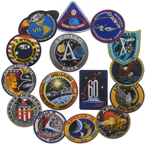 60 NASA Apollo Missions1 7 8 9 10 11 12 13 14 15 16 17 Hook Loop Patch Set Badge - Picture 1 of 12