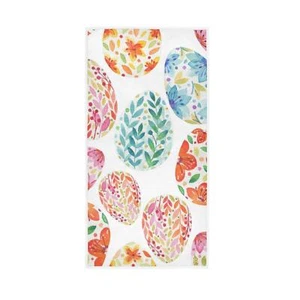 Easter Towels Easter Eggs Floral Highly Absorbent Hand Towels for Bathroom - Picture 1 of 4