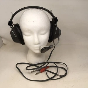 HTF Rare Vintage Audiotronics HSM-6 Headphone Microphone Set Made In Japan - Picture 1 of 7