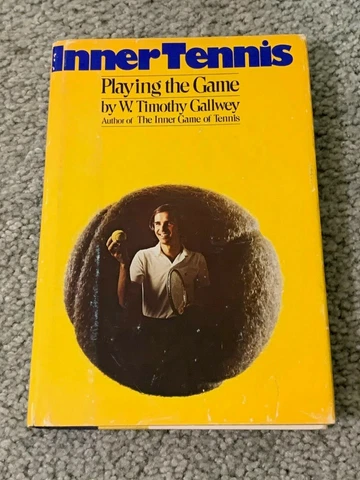 1976 Inner Tennis Playing the Game Hardcover Tennis Book w/dust jacket Cover
