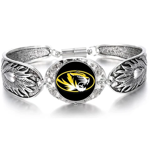 Mizzou University Missouri Tigers Women Sterling Silver Bracelet Jewelry Gift D3 Cover