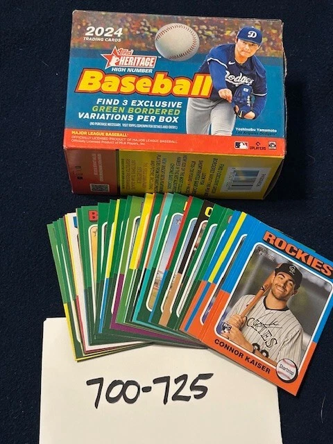 2024 Topps Heritage High Number  #500-599 (Individual Card Selection) - Image 1 of 1