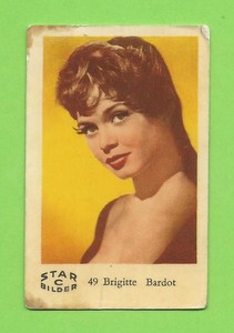 1962 Dutch Gum Card Star Bilder C #49 Brigitte Bardot