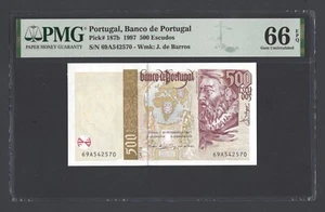 Portugal 500 Escudos 1997 P187b Uncirculated Grade 66 - Picture 1 of 2