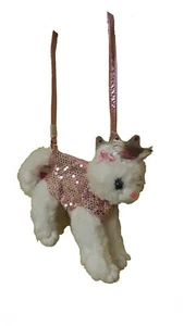 Poochie & Co Little Girls Chioe Princess Cat Plush White/Pink Animal Purse - Picture 1 of 1