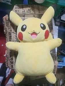 Pokemon Pikachu Center Original Plush Toy Smile Large 18” Inches Yellow NO TAGS - Picture 1 of 4