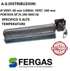 Ventola tangenziale per stufa a pellet 14706029 FERGAS LUNGH. VENT. 360 mm - Foto 1 di 2