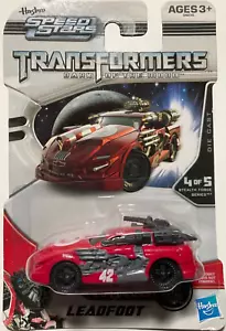 Hasbro Transformers Speed Stars Stealth Force Series Leadfoot Red #4 of 5 Sealed - Picture 1 of 3
