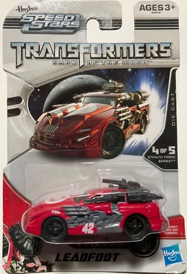 Hasbro Transformers Speed Stars Stealth Force Series Leadfoot Red #4 of 5 Sealed - Image 1 of 3