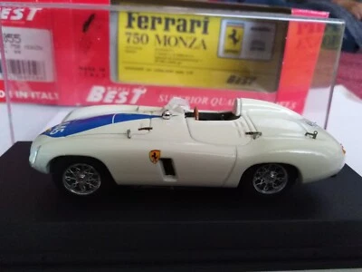 BEST MODEL 1:43 FERRARI 750 MONZA BOB SAID DAYTONA SPEED WEEK 1955 CON BOX - Immagine 1 di 4
