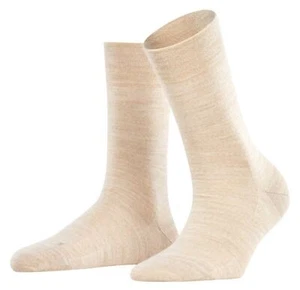 Falke Womens Sensitive Berlin Socks - Linen Mel Cream - Picture 1 of 5