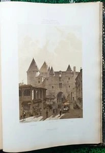 Paris Ier - Le Grand Châtelet (1800) - Hoffbauer Superbe Lithographie 45x30 1885 - Picture 1 of 2