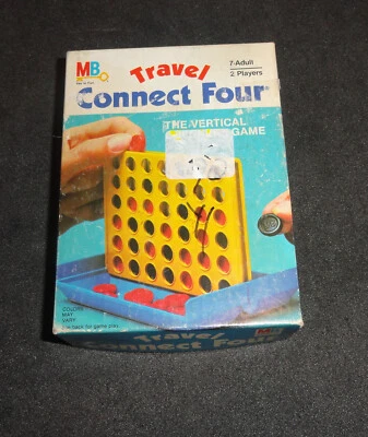 1983 Milton Bradley Travel Connect Four - Complete in Original Box w/Instruction - Image 1 of 4
