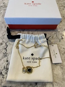 Authentic KATE SPADE ROSE GOLD SPOT THE SPADE NECKLACE NWT - Picture 1 of 4